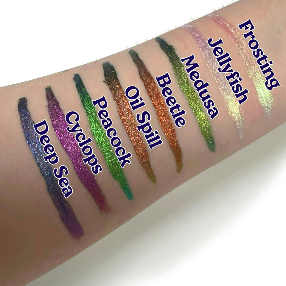 image 1 of Jellyfish Chroma Flik - Liquid Liner - Glisten Cosmetics Multi