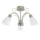 image 3 of ValueLights Newlyn 3 Way Brushed Chrome Ceiling Bar Light