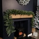 image 1 of 2.7m x 30cm Plain Green Christmas Garland with 260 Bullet Tips