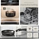 image 7 of Kitchen starter set for 6 people with crockery, pots and more | Black | black/taupe | 1