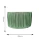 image 3 of ValueLights Jess Green Fabric Ruched Pleated Large Drum Shade