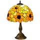 image 1 of HOMCOM Stained Glass Table Lamp, Handmade Antique Bedside Lamp