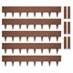 image 1 of Metal Garden Border Edging 1m Panels 20cm High - Set of 5 with Pegs | Bronze | Rust