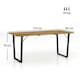 image 5 of Outsunny 175x80cm Rectangular Dining Table for 6, Brown Brown
