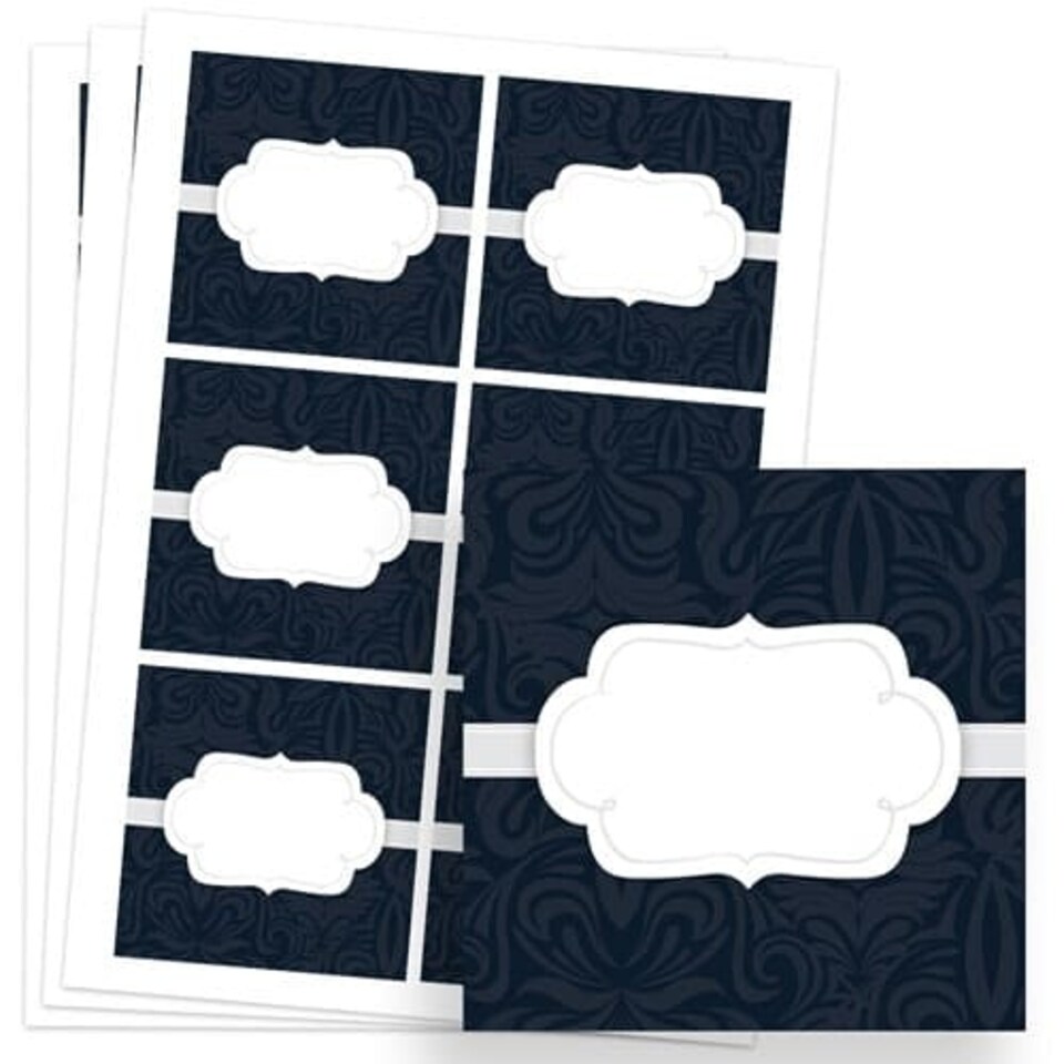To And From Design 80mm Square Sticker sheet of 6
