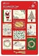 image 6 of Pack Of 50 Foiled Christmas Gift Tags: 10 Different Designs And Red Metallic Thread