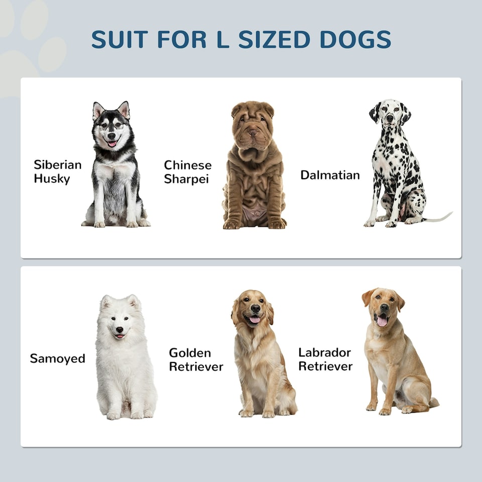 image 1 of PawHut Raised Dog Bowls for Large Dogs Feeding Station w/ Stand, Storage - White