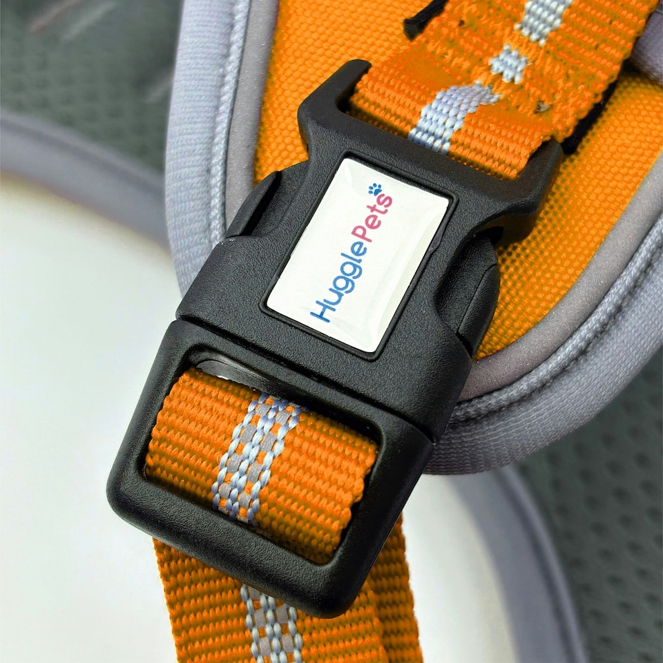 image 1 of HugglePets Activity & Travel Dog Harness Orange | XL