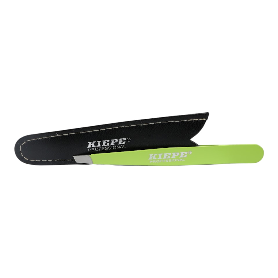 image 1 of Kiepe - Tweezer Oblique Tip Lime Green 10cm