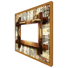 Rustic egyptian wooden frame (Picture Frame) Brown | Oak | XL