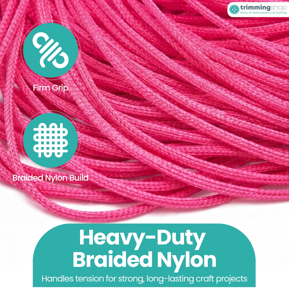 image 1 of 1.2mm x 10 Metres Nylon Cord for Jewelry Making & DIY Craft Projects
