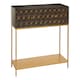 image 2 of Interiors by Premier Grey Mango Wood Console Table Gold