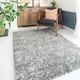 image 2 of KUKOON Silver Grey Mottled Shaggy Rug 200cm x 290cm