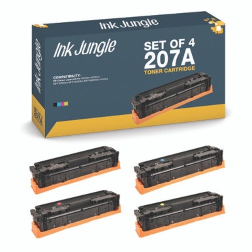 image 1 of Set of 4 Compatible HP 207A Toner Cartridges Multi