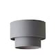 image 7 of ValueLights Jodie Two Tier Grey Linen Drum Lamp Shade and Bulb Grey