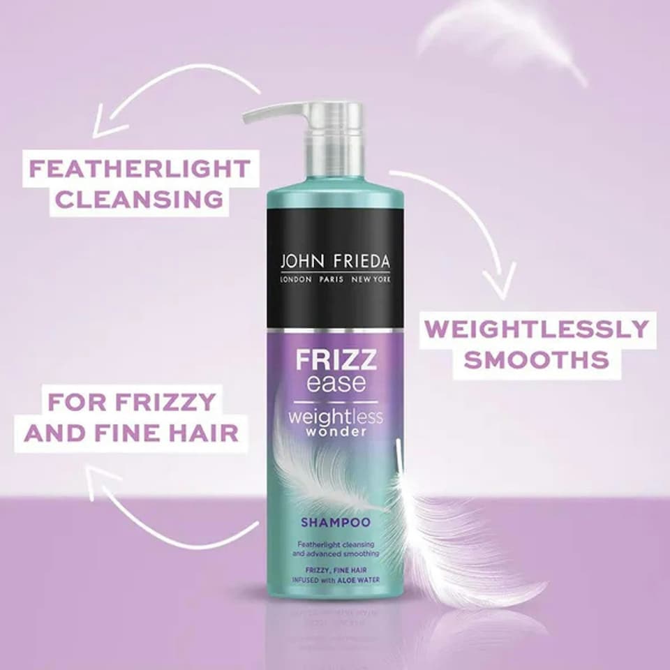 image 1 of John Frieda Frizz Ease Weightless Wonder Hair Shampoo & Conditioner Duo, 500ml