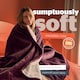 image 5 of Silentnight Heat Genie Self Heating Giant Blanket Purple | Berry