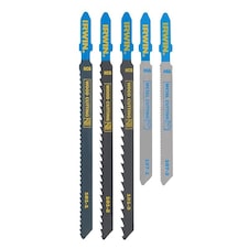IRWIN® HCS/HSS T-Shank Jigsaw Blade Set, 5 Piece