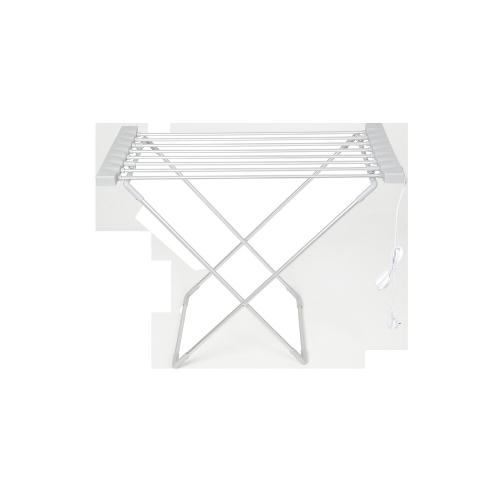 image 1 of Groundlevel Freestanding Heated Electric Clothes Airer Drying Washing Efficient | Grey