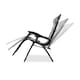 image 2 of Groundlevel 1x Luxury Gravity Garden Adjustable Sun Lounger Relaxer Chair | Grey | Grey