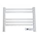 image 1 of ENER J Electric Heated Towel Rail 100W 5 Bar Wall Mounted Infrared White IP24