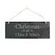image 2 of Personalised Christmas Hanging Slate Plaque