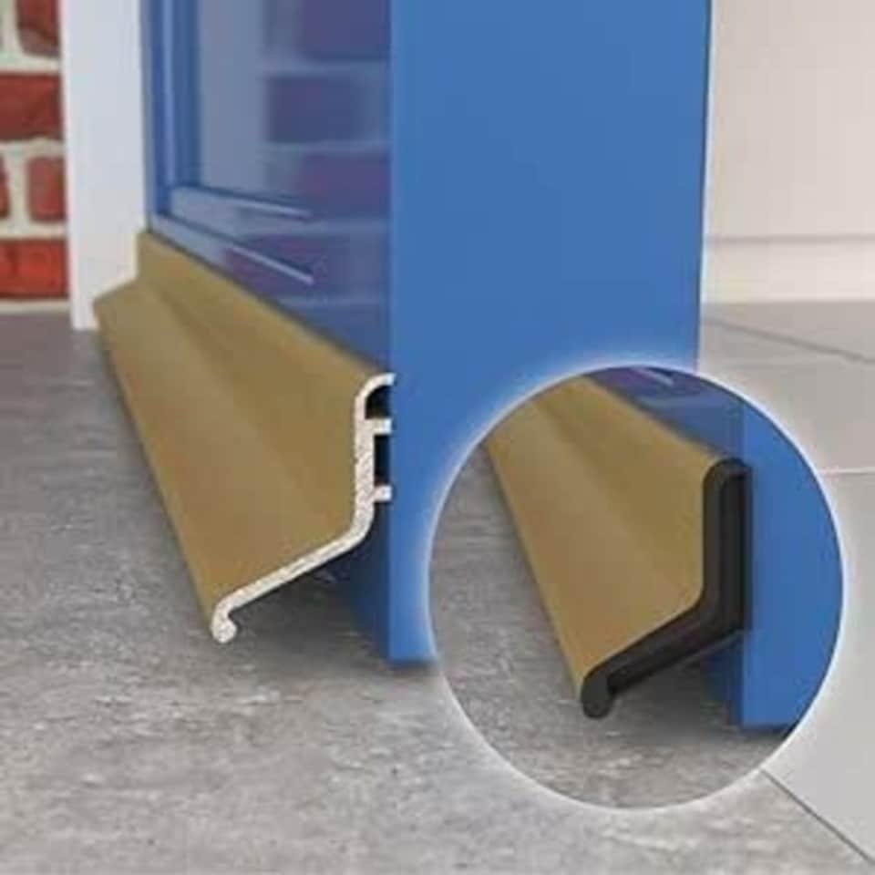 image 1 of Exitex Rain Deflector 914mm, Door Rain Guard for Inward & Outward Opening External Doors | Gold