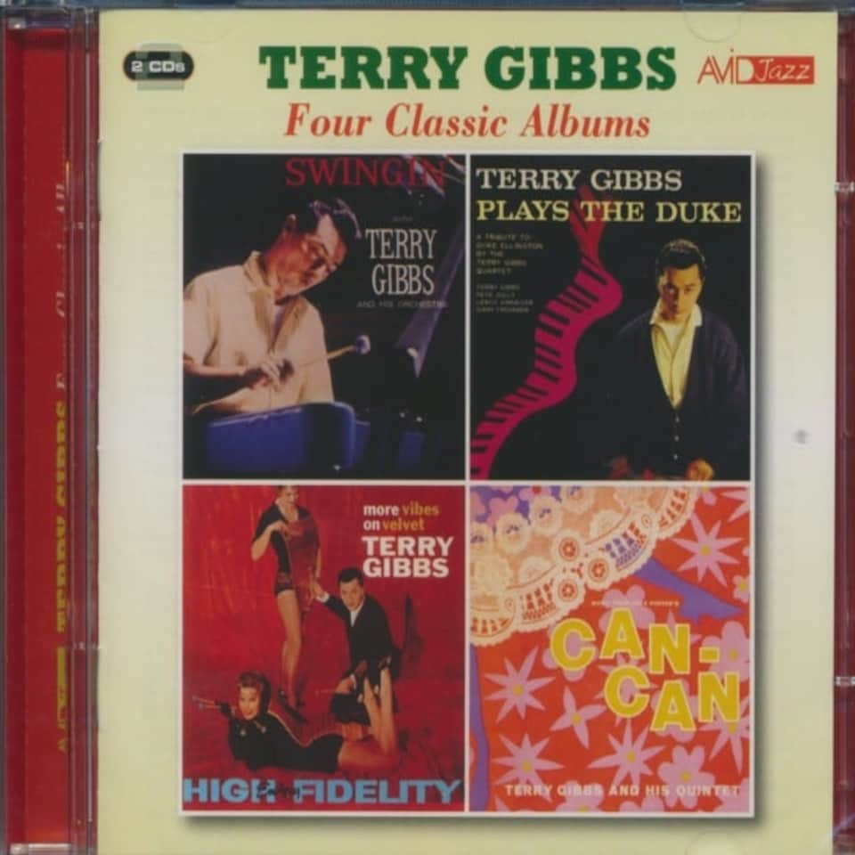 Terry Gibbs CD - Four Classic Albums (Swingin' / Terry Gibbs Plays The Duke / More Vibes On Velvet / Music From Cole Porter's Can Can)