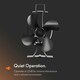image 5 of VonHaus Stove Fan with 4 Blades for Log Burners & Fireplaces