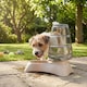 image 2 of Cat Dog Pet Feeder Automatic Water Dispenser Fountain Drinks Drinking Bowl Dish | Brown | Grey & Brown | 5.8 Litre | 1