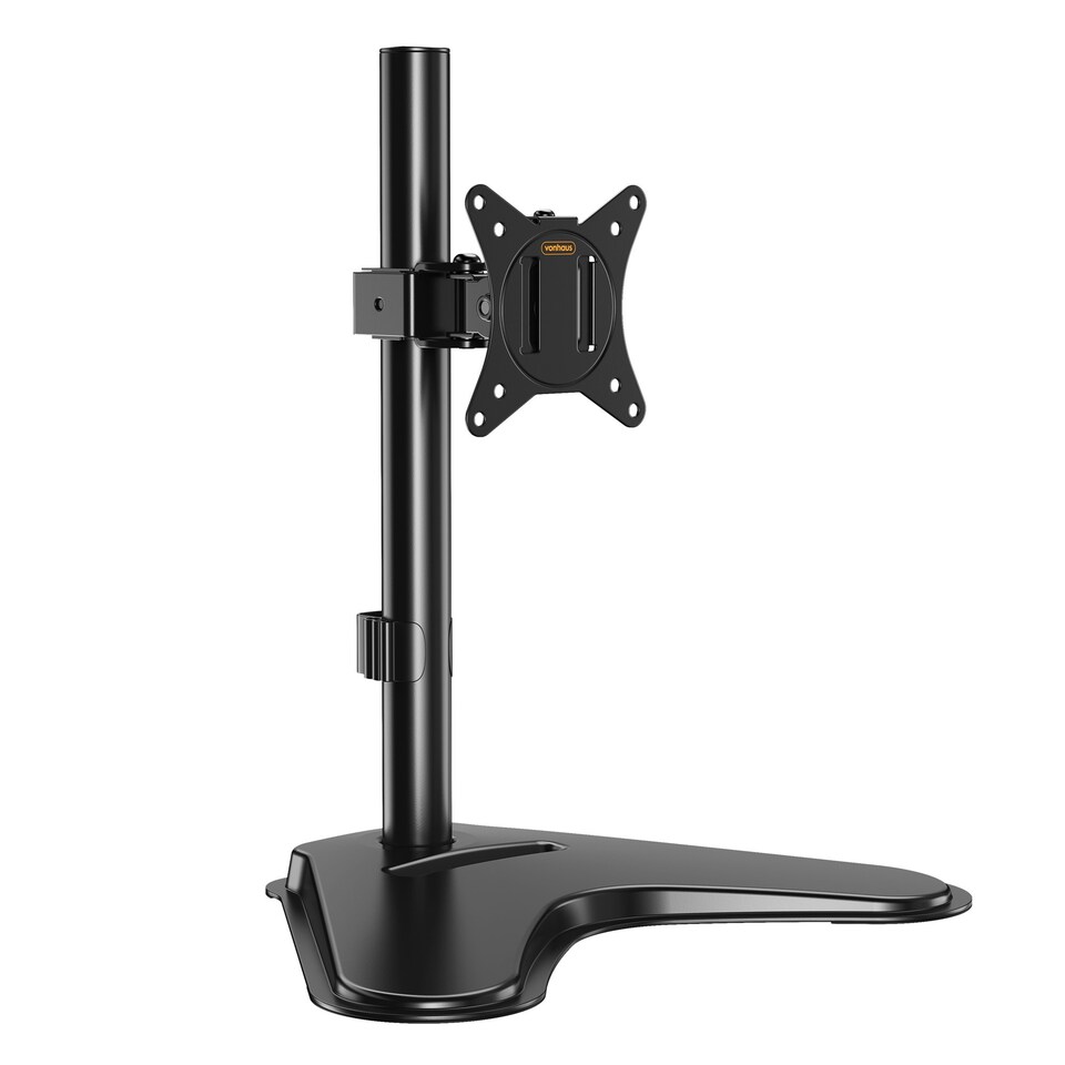 image 1 of VonHaus Height Adjustable Single Monitor Stand for 13-32" Screens