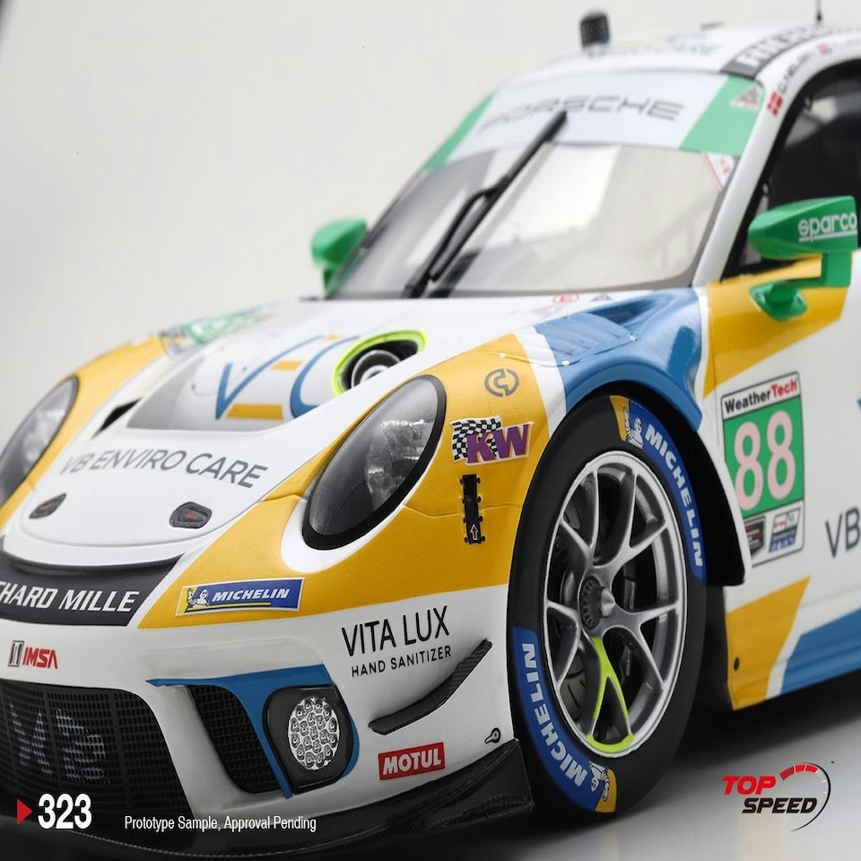 image 1 of Porsche 911 GT3 R #88 2021 IMSA Daytona 24Hr Team Hardpoint EBM 1:18 TSM TS0323