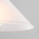 image 6 of ValueLights Pair Frosted White Taper Ceiling Shades & Bulbs | White