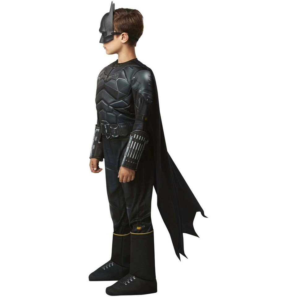 image 1 of Batman Boys Deluxe Costume - Black - M M