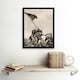 image 2 of War WWII Iwo Jima Stars Stripes Flag 12x16" Framed Wall Art Print