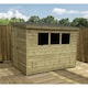 image 3 of 8 x 7 REVERSE Garden Shed Pressure Treated T&G PENT Wooden Garden Shed + 3 Windows + Single Door (8' x 7' / 8ft x 7ft) (8x7)