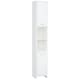 image 1 of HOMCOM Bathroom Floor Storage Cabinet Slim Tallboy w  Door Cupboard & Shelves For Living Room, Bedroom, Hallway White
