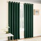 image 2 of Enhanced Living Vogue Green 66 x 72 inch (168x183cm) Eyelet Thermal Noise reducing Dim Out Curtains (PAIR)