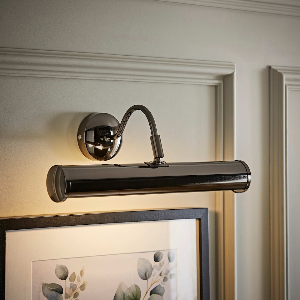 image 1 of ValueLights Black Indoor Wall Picture Light and Bulbs
