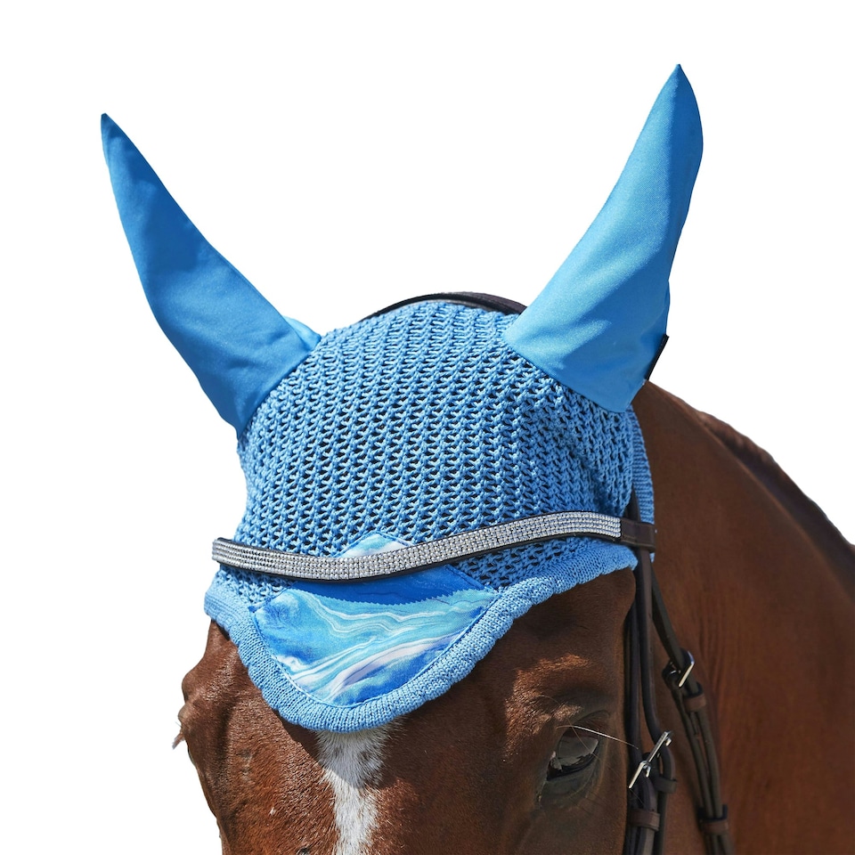 image 1 of Weatherbeeta Prime Ear Bonnet - Royal Blue - Full