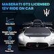 image 3 of AIYAPLAY Maserati GT2 Licensed 12V Electric Ride on Car w/ Remote, White