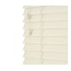 image 1 of 80cm Misty White  Smooth Finish Faux Wood Venetian Blinds with Strings  (120cm Drop) White | White