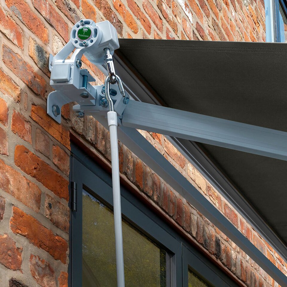 image 1 of 4.0m x 3.0m Retractable Manual Charcoal Awning