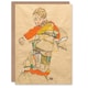 image 1 of Egon Schiele Art Card Anton Peschka Jr Portrait of a Child