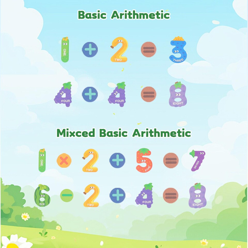 image 1 of Magnetic Number & Pattern Puzzle - Interactive Math Learning Toy for Kids - Early Learning & Travel-Friendly