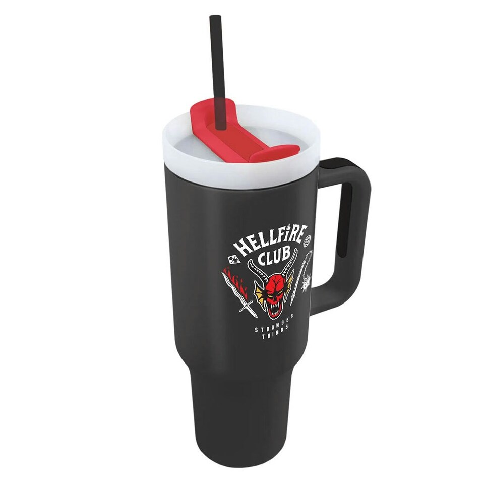 image 1 of Stranger Things 1.2L Travel Mug - Black - One Size Black