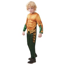 Aquaman Childrens/Kids Costume - Gold/Green - 9-10 Years 9
