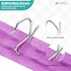 image 4 of Silver Drapery Pin Hooks, Metal Curtain Hooks - 50pcs