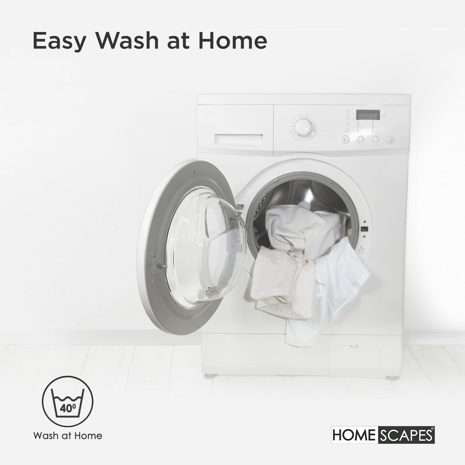 image 1 of Homescapes Cotton Rich Quilted Pillow Protectors - 60 x 60 cm - Pack of 4 | White