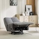 image 8 of Austin Swivel & Rocker Manual Fabric Recliner Chair Grey | Grey | Grey | One Size